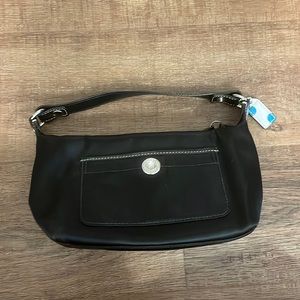 Mini black Coach handbag
